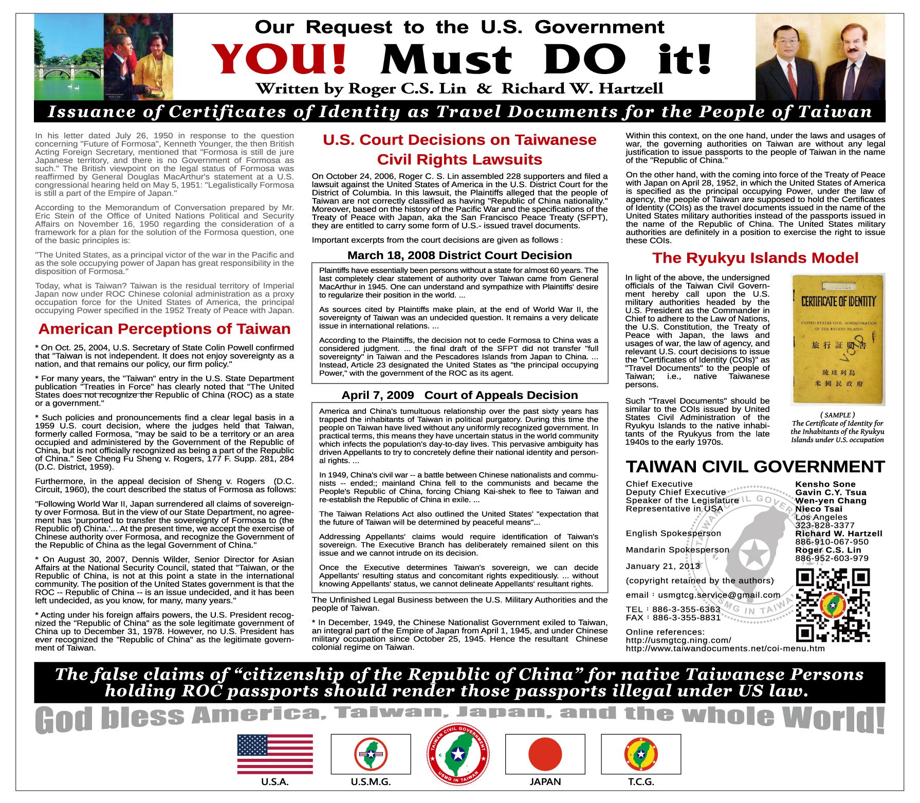 Issuance of Certificates of Identity