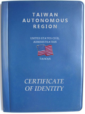 Taiwan USMG passport